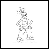how to draw mortimer mouse from mickey mouse clubhouse