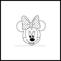 how to draw minnie mouse face from mickey mouse clubhouse