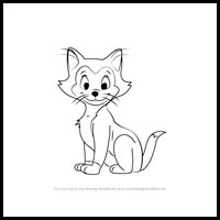 how to draw figaro from mickey mouse clubhouse