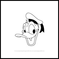 how to draw donald duck face from mickey mouse clubhouse