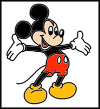 how to draw Disney's mickey mouse clubhouse characters