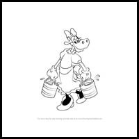 how to draw clarabelle cow from mickey mouse clubhouse