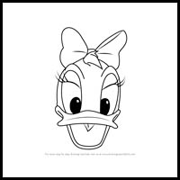 how to draw daisy duck's face from mickey mouse clubhouse