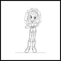 how to draw adagio dazzle from my little pony - friendship is magic