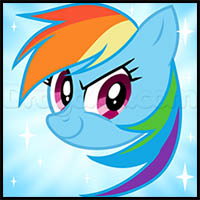 how to draw rainbow dash from my little pony