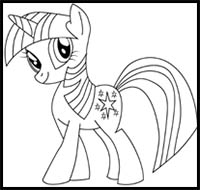 how to draw twilight sparkle from my little pony: friendship is magic
