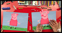how to draw peppa pig