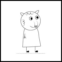 how to draw taylor tapir from pegga pig