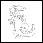 How to Draw Reptar from Rugrats