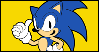 How to Draw Sonic the Hedgehog in Easy Drawing Tutorial