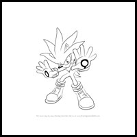 How to Draw Silver the Hedgehog from Sonic the Hedgehog
