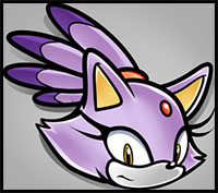How to Draw Blaze the Cat Easy 