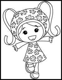 How to Draw Milli from Team Umizoomi