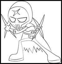How to Draw Red X from Teen Titans Go