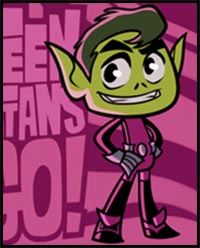 How to Draw Beast Boy from Teen Titans Go