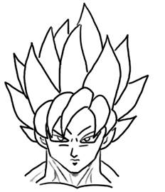 How To Draw Manga Character Goku
