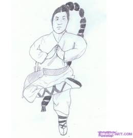 How To Draw Manga Character Shaolin Monk
