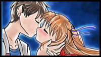 How to Draw an anime kiss