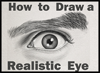 Learn How to Draw an Eye - Realistic Man's Eye - Step by Step Drawing Tutorial