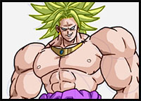 How to Draw Broly from Dbz