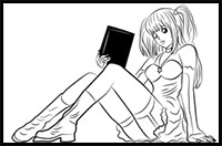 How to Draw Misa Amane from Death Note