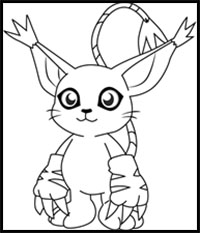 How to Draw Gatomon from Digimon