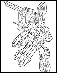 How to Draw MetalGarurumon X-Antibody from Digimon