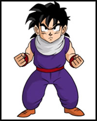 How to Draw Gohan- Dragon Ball Z- Video Lesson - YouTube