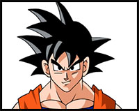 How to Draw Goku from Dragon Ball - Step by Step Video - YouTube
