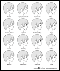 How to Draw Anime Facial Expressions – Side View
