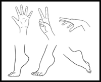 How To Draw Manga Hands And Feet