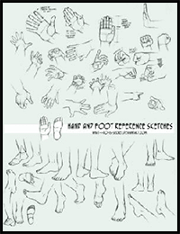 How to Draw Manga Hands and Feet