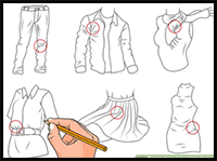 How to Draw Anime Girl's Clothing