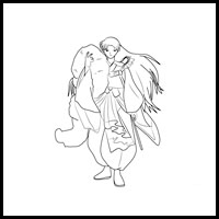How to Draw Sesshomaru from Inuyasha