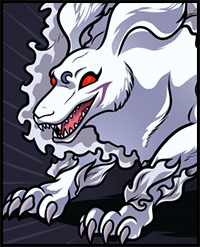 How to Draw Sesshomaru Dog Demon, Inuyasha