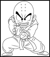 How to Draw Krillin from Dragon Ball Z