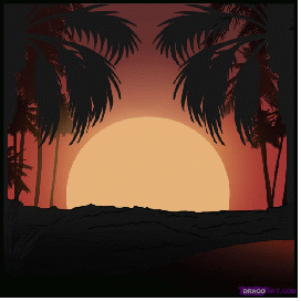 How to Draw Summer Sunset