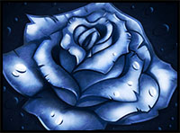 How to Draw a Blue Rose