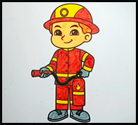 Fireman Drawing