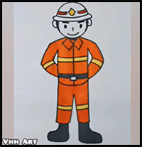How to Draw Fireman