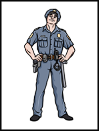 How to Draw Police Officer - A Step by Step Guide