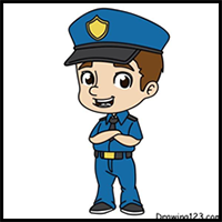 Policeman Drawing