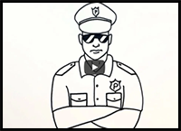 Easy Police Drawing