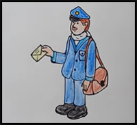 How to Draw a Postman