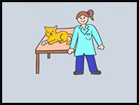 How to Draw a Veterinarian