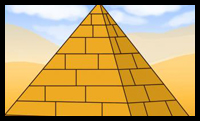 How to Draw an Egyptian Pyramid