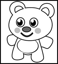 How to Draw Teddy Bear for Kids