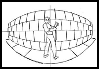 5 Point Perspective : Curvilinear Perspective