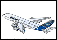How to Draw Airbus A380