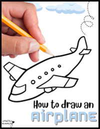 How to Draw an Airplane (Easy Step by Step Drawing)